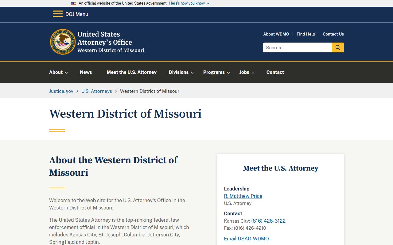 McDonald County court records Western District U.S. Attorney